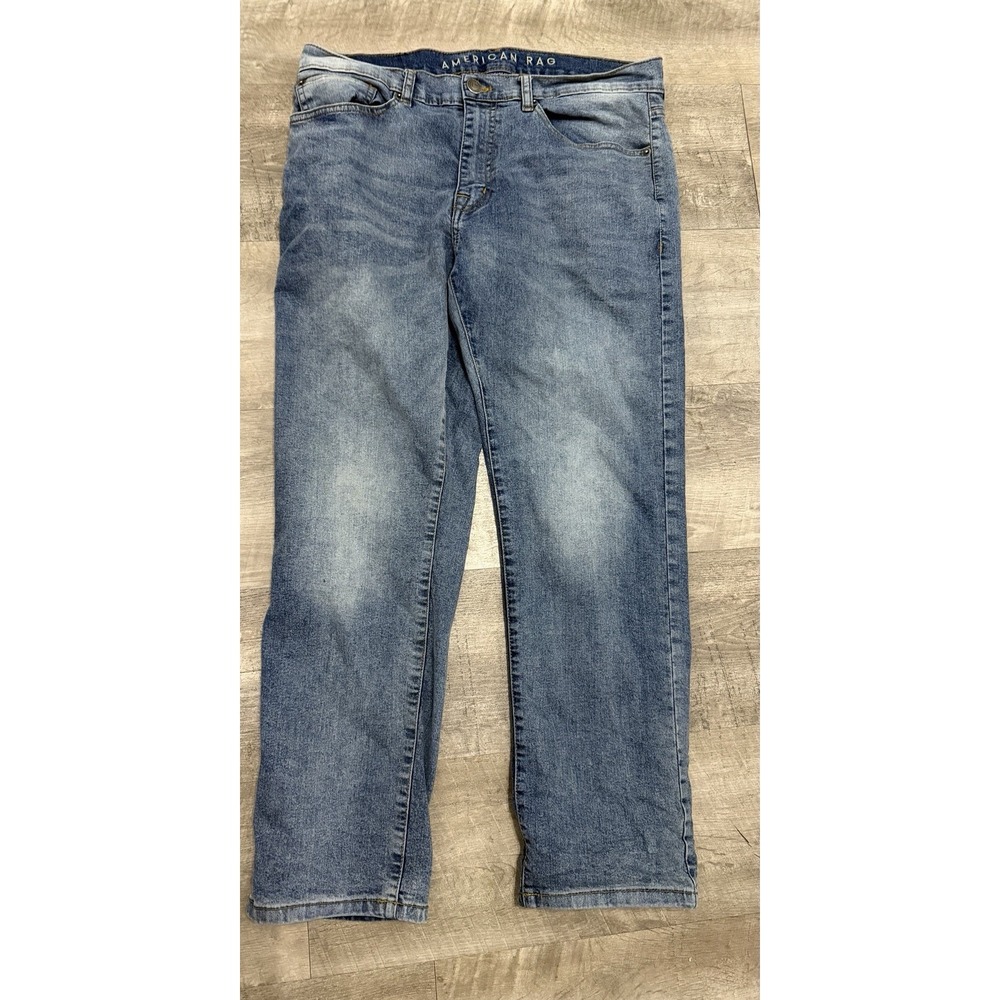 American Rag Jeans‎ Womens Straight Med Wash Denim Stretch Sz 12 Y2K